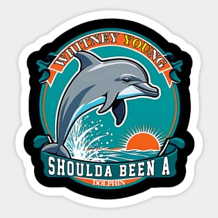Mens WYHS Peng Alumni Shoulda Been A Dolphin Sticker
